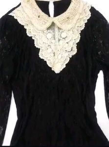 Vintage Lace Collar sweetheart top!!!