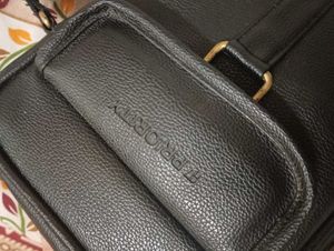 Black Leather Crossbody Bag