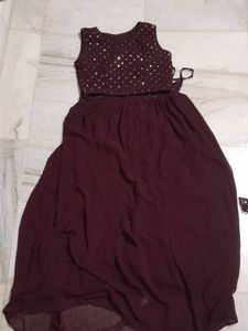 Stylish Sequined Crop Top & Skirt Set