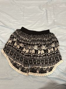Boho Elephant Print Shorts