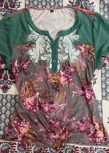 Vintage embellishment top