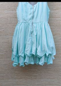 Light Blue Bubble Hem Mini Dress 38/40