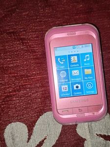 Pink Samsung Phone with Battery