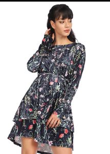 Velvet skater dress