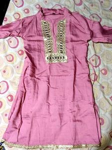 Pink Dhoti Pants with Sequins