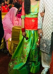 Beautiful Green Lehenga Choli With Dupatta
