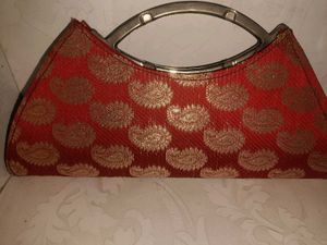 Elegant Red Clutch