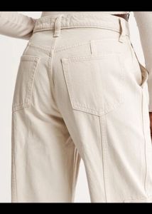 Cream Cargo Pants