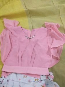 Cute Unicorn &amp; Ballerina Skirt Set
