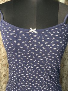 Cute Navy Floral Camisole Top