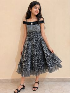 Girls Off-Shoulder Party Dress