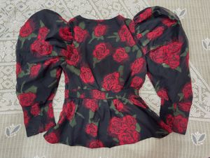 Floral Peplum Top