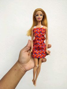 Barbie Doll in Red Polka Dot Dress