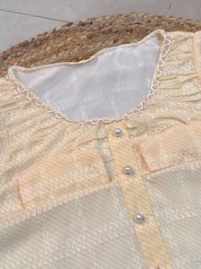 Sheer Puff Sleeve Blouse