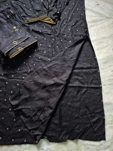 Black Printed Kurta Set
