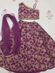 beautiful brocade lehnga for diwali