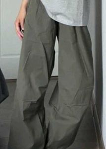 wide leg parachute pants(adjustable straps)