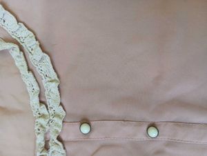 Pink Lace Trimmed Top