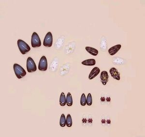 3D Flower Embellished Nails