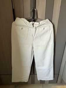 Light Green Wide-Leg Pants