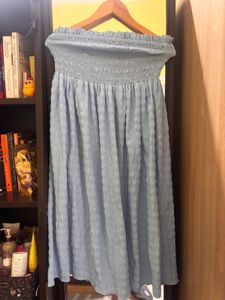 Light Blue Smocked Spaghetti Strap Top