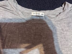 Cotton:On long-sleeved  crewneck crop t-shirt