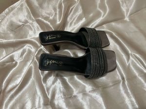 Sparkling Embellished Heeled Sandals