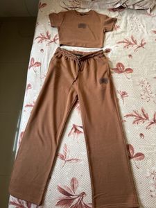 burger bae Cute Brown Co-ord Set