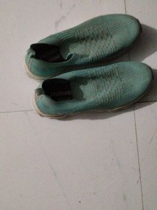 Comfortable Teal Slip-On Sneakers