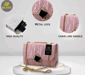 Chic Pink Quilted Crossbody Bag