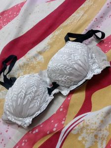 Embroidered Lace Bra