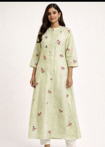 Light Green Embroidered Kurta