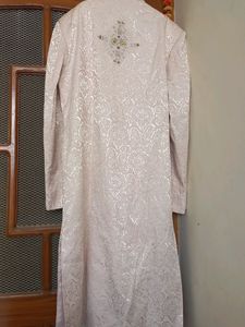Off White Wedding Sherwani One Time Used