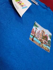 Blue Graphic T-shirt