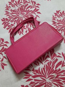Chic Pink Wallet with Wrist Strap