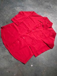 Vibrant Red Blouse