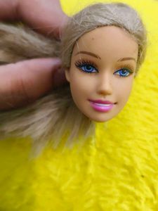 Doll Head with Blonde Hair