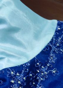 Party' Wears Navy  With Sky-blue