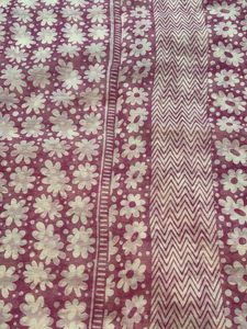 Vibrant Floral Print supernet Saree