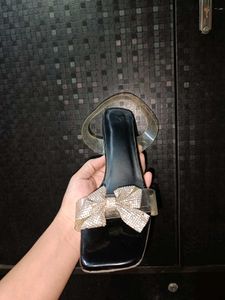 Glam Black Heels with Bow