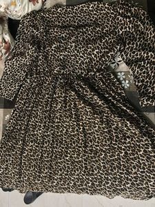 Leopard Print Mini Dress with Belt