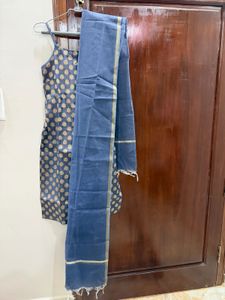 Elegant Blue Kurta Set with Dupatta