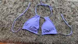 Lavender Halter Neck Bikini Top