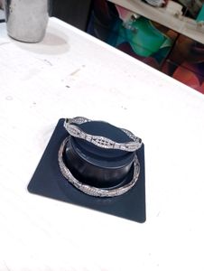 Zirconia Diamond Bangles Italian Pure Silver