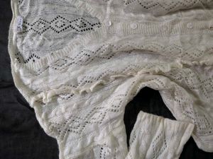 White Retro Cardigan