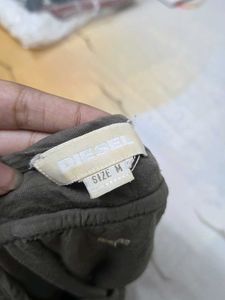 DIESEL Stylish Grey Long Sleeve Top