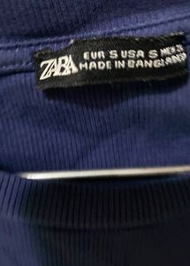 Zara Navy Blue  Crop Top(negotiable )