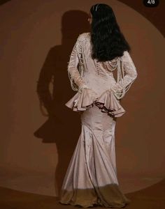 Elegant Pearl Embellished Gown