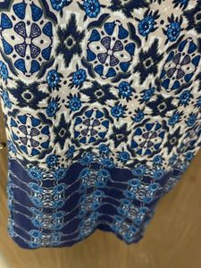 Blue Printed Palazzo Pants