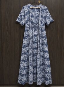 Blue Floral Long Shrug